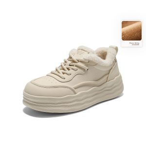 Belle | Warm Cotton Lined High-top Sneakers