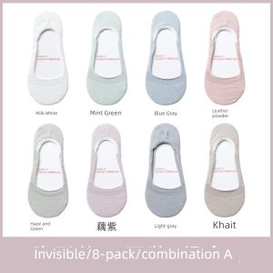 Socks Womens Blue Spring and Summer Ins Trendy Korean Socks