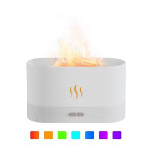 HSHOP Harmony Flame Serene Aroma Diffuser for a Calming Atmosphere Ultrasonic Aromatherapy Machine 180ml DQ701A