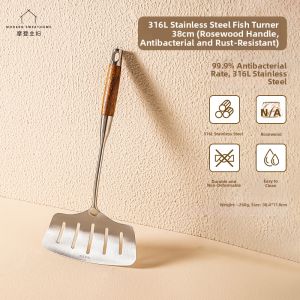 MODERN SWEETHOME | Stainless Steel & Titanium Fish Spatula