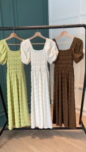 D11623 Felicity Bubble Textured Flare Dress