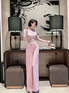 XULU Original Autumnal Lyocell Fitted Long Sleeve Hoodie Starry Cotton Loose High Waist Wide Leg Pants Fashionable Ensemble