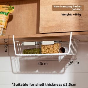 MODERN SWEETHOME | Kitchen Storage Shelf Organizer For Hanging Under Cabinets