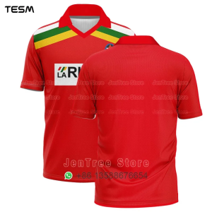 TESM Summer POLO Shirt Men Summer Sports V-neck T-shirt Street Trendy Short Sleeve 3D HD Print T-shirt