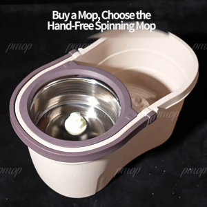 PMOP Mop With Spinner and Bucket Complete Set 360 Easy Rotating Wet and Dry Durable Mop for Floor