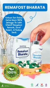 Remafost Bharata Original - Obat Syaraf Kejepit - Obat Rematik Asam Urat Nyeri Persendian Ampuh