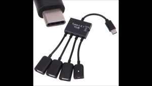 Cáp OTG Type C ra 3 cổng Usb hỗ trợ sạc nguồn cho Điện thoại Máy tính bảng - Hub OTG cổng Type C cho điện thoại thông minh