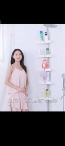 𝗦𝗜𝗠𝗣𝗟𝗘 𝟰 TIER BATHROOM TOILET Kitchen Corner Shelf Storage Rack / Rak Bilik Mandi Rak Dapur Rak Boleh Laras Rak Dapur