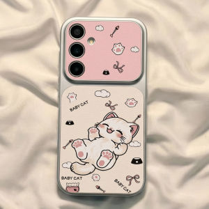 For Samsung Galaxy A56 A55 Case A16 A17 5G A57 A36 A37 A07 A06 A34 A35 A54 A53 A26 A27 A23 A24 A25 Cartoon Cute Cat Phone Cover