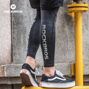 ROCKBROS Ice Silk Cycling Legwarmers Summer Anti-UV Sunscreen Gaiter Leg Sleeves Breathable High Elasticity Sports Bike Leggings