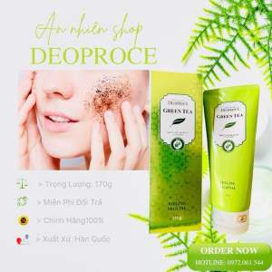 Gel Tế Bào chết trà Xanh dùng cho mọi loại da Deoprce