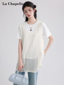 La Chapelle | Lace Hollow Summer Resort Style T-Shirt Set