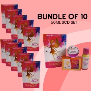 Bundle of 10 SCD Peeling Skin Lotion Set 50ml/100ml