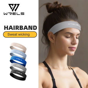 WRELS Sports Headband Anti-Slip Yoga Hair Band Quick Dry Running Sweatband Sweat Absorbing Breathable Elastic Fitness Headband