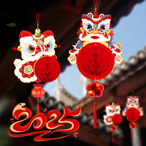 🔥Ready Stock🔥2025 New Year Lion Dance Lantern DIY Decoration New Years Day Shopping Mall Scene Atmosphere Decoration春节布置灯笼