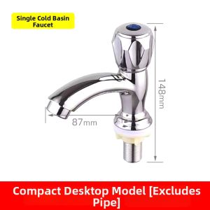 Full Copper Bathroom Faucet Single Hole Wash Basin Tap Kitchen Sink Faucet Modern Style Ceramic Valve Bathroom Hardware