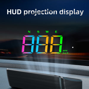 RYSJM | Universal Car HUD Head Up Display GPS M2S Hud Digital Speedometer Big Font Speed Meter KMH for All Car Plug and Play Auto Part