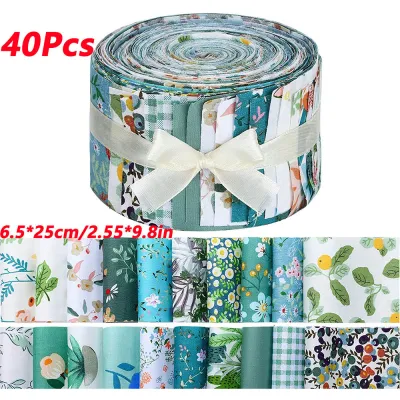 Cotton Craft Fabric Cloths Sewing Scrapbook Artcraft Fabric Textile Patchwork 40Pcs Handicraft Quilting Needlework Handmade DIY
