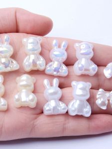 DIY Resin Accessories: White Bear Rabbit & Butterfly Knot Fashion Jewelry