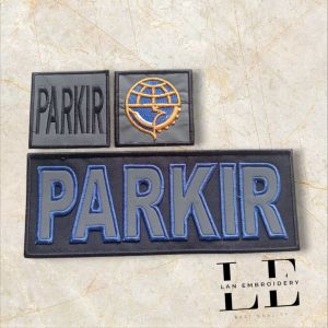 Logo Atribut Rompi PARKIR Bordir Sudah Pakai Perekat