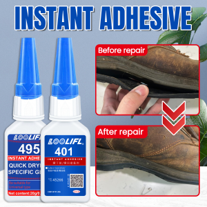 LOOLIFL- strong instant-drying adhesive waterproof and transparent fast bonding speed suitable for shoes hand-made and so on