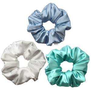 Aesmyth | CLASSIC XL OVERSIZED Handmade Airy Scrunchie - Lightweight Silk Satin Hair Tie for Women/Girls INS Gift Set