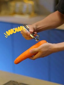 Dụng cụ nạo gọt vỏ củ quả cầm tay kim loại cao cấp