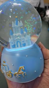 Hộp nhạc pha lê phát sáng - lâu đài công chúa mộng mơ quà sinh nhật độc đáo cho bé gái và bạn gái