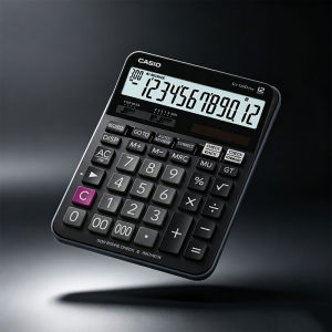 Casio | Casio DJ-120D Ergonomic Calculator - Fits Comfortably in Hand Portable and Convenient for Travel. Travel Calculation Tool