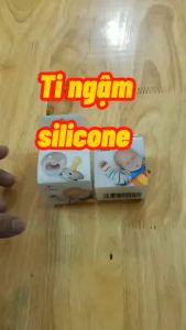 Ti ngậm cho bé ty ngậm cao cấp Kichilachi ti giả cao su tự nhiên an toàn cho bé (hình nắp trứng)