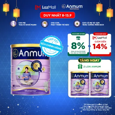 [Voucher giảm đến 26%]Sữa Bột Dành Cho Mẹ Bầu Anmum Materna Hương Vani 800G