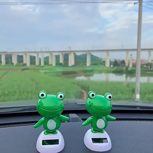 Mô Hình Ếch Lắc Lư Sử Dụng Bằng Năng Lượng Mặt Trời Dễ Thương - Mô Hình Ếch Hoạt Hình Kèm Keo Dán