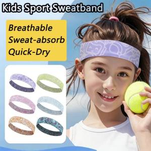 WRELS | Kids Sport Headband Breathable Sweat Absorbing Non Slip Tennis Football Hairband Boys Girls Basketball Quick Dry Sweatband