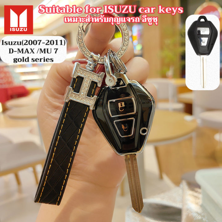 Isuzu car remote key case isuzu keychain d-max MU 7 2007-2011 gold ...