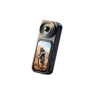 Famue | 2.7K Pocket Action Camera Equipped with 180 ° Flip Lens Wifi Magnetic Mounting 140 ° Wide-Angle 400Mah Suitable for First-Person Perspective Cycling Pets Travel Vlogs 2.7K Ultra-Clear Thumb Action Camera 180 ° Flip the Lens +140 ° Wid...
