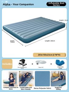 Aerfa | Single Dual Use Portable Inflatable Mattress