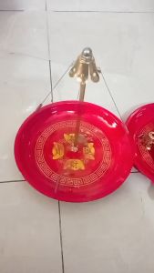 Khay thắp nhang vòng 12h và 24h màu đỏ bóng