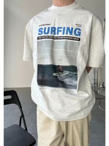 PAZHAOLANG | Large Size Trendy Cotton Printed T-Shirt Short Sleeve