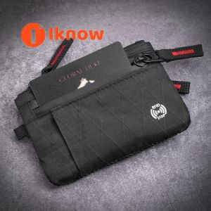 ฉันรู้ว่ากระเป๋าสตางค์กันขโมยอเนกประสงค์ป้องกันการบล็อค RFID ขนาดกระทัดรัดสำหรับเดินทาง X-กระเป๋าจิ๋วสำหรับบัตรและกุญแจ