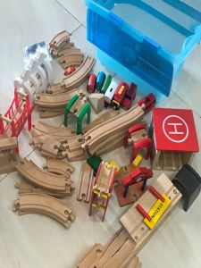 LEKU | DIY Assembly Wooden Train Track Toys