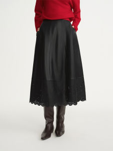 DUSHU | Lace Carved Hollow-out Skirt Half Skirt