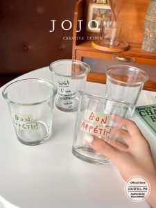 Ins Style High Aesthetic Lightweight Luxury Heat-resistant Thick Glass Cup
