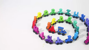 Lion 27PCS Magnetic letter Train Toys Early Education Number Wooden Toy for Kids Girls Boys Gifts