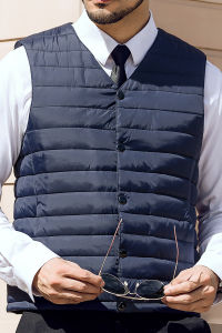 down Cotton-Padded Vest Mens Vest Autumn and Winter Leisure Short Warm Elderly Vest Daddys Outfit