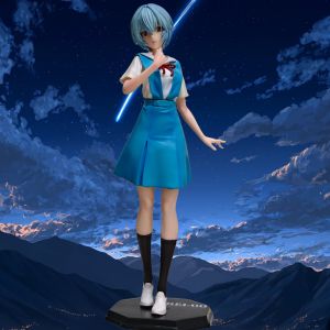 Bandai | 27cm 10.6 inch Anime Rei Ayanami Action Figures Pvc Statue Desktop Ornamen Collection Statue Model Decoration Room Desk Toys Chi