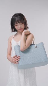 Hulubulu Túi tote EVA nữ vỏ cứng chống nước túi xách đi làm du lịch hàng ngày