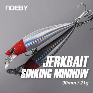 Noeby Jerkbait Minnow Fishing Lure 90mm 21g Sinking Wobblers Long Casting Artificial Hard Baits for Bass Trout Fishing Lures