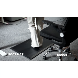 Boovi DE005 Footrest Black – Tatakan Kaki Pijakan Kaki Sandaran Kaki Bawah Meja Anti Slip Anti Air