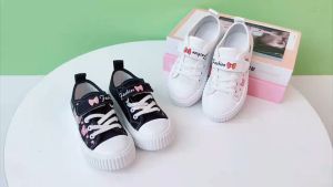 Shoes for girl kids Girls Shoes Canvas Shoes 2024 Spring and Autumn New Low cut Soft Sole Childrens Little White Shoes Middle and Big Childrens Casual Board Shoes