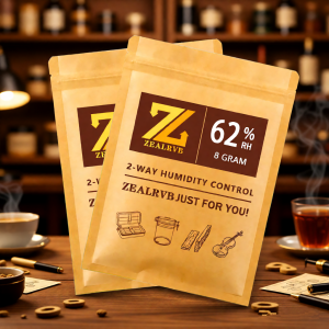 Humidor Humidity Packs 10 Pack 8g | 2-Way 62% 69% RH Control for Cigar ZEAL Humidor Relative Humidity Packs